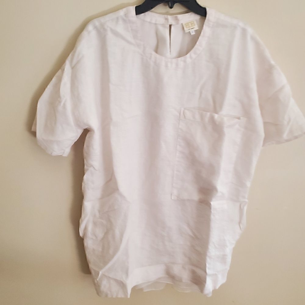 Boo Gemes White Linen Tunic S - Picture 2 of 11